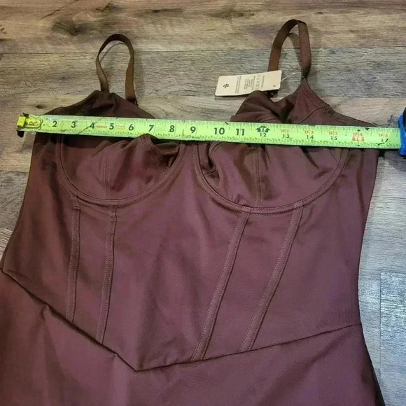 NWT Popilush Brown Corset Dress With Built In Shapewear Size XXL - Picture 7 of 11